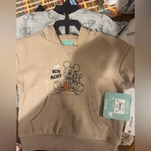 Disney Baby Tan Mickey Mouse Outfit